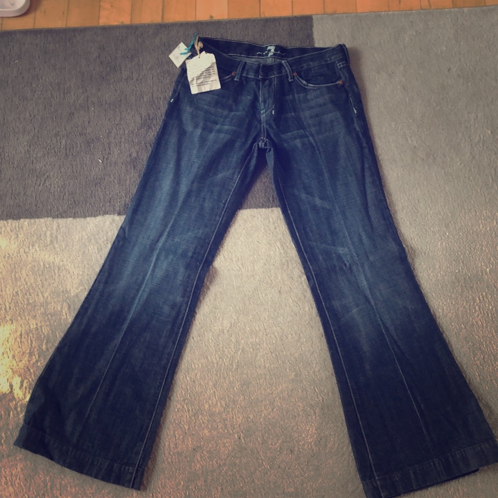 NWT For All Mankind wide leg jeans